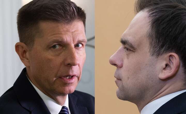 Poprawki zgłodzone m.in. przez posła Ryszarda Petru (L) wymagają cięcia wydatków budżetu firmowanego przez ministra Andrzeja Domańskiego (P) / autor: Fratria / Andrzej Wiktor x 2
