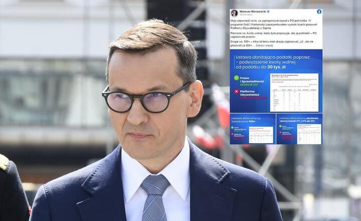 Premier Mateusz Morawiecki / autor: wPolityce, Fratria, Facebook