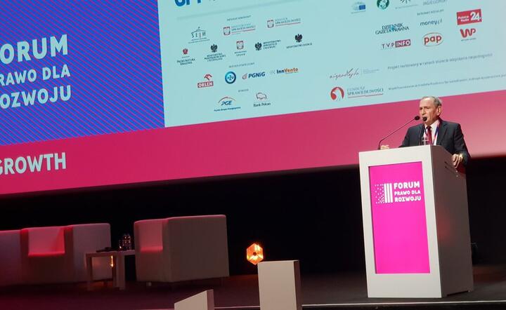 George Friedman na Forum Prawo dla Rozwoju / autor: fot. Twitter (#law4growth)