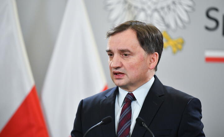 Zbigniew Ziobro podczas konferencji prasowej / autor: PAP