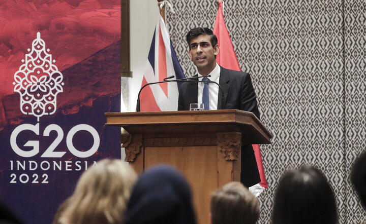 brytyjski premier Rishi Sunak / autor: PAP/EPA/MAST IRHAM