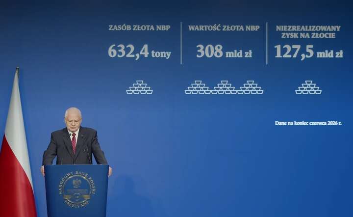 NBP posiada 632,4 ton złota o wartości 308 mld zł – podał prezes NBP prof. Adam Glapiński / autor: YT @nbppl - screen