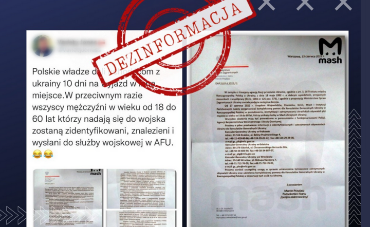 Uwaga ostrzeżenie. Deportacja Ukraińców w wieku poborowym?