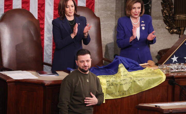 USA UKRAINE ZELENSKY CONGRESS / autor: PAP/EPA/MICHAEL REYNOLDS
