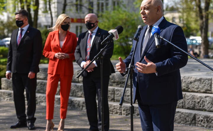 Jacek Sasin w Hrubieszowie / autor: PAP