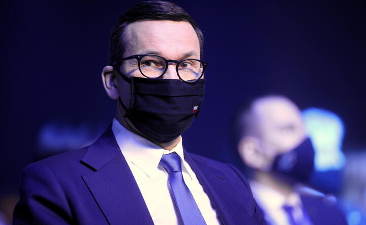 Premier Mateusz Morawiecki podczas uroczystości otwarcia 16. Szczytu Cyfrowego ONZ / autor: PAP/Łukasz Gągulski