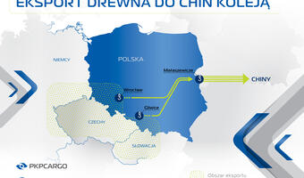 Transport drewna do Chin specjalizacją PKP CARGO CONNECT