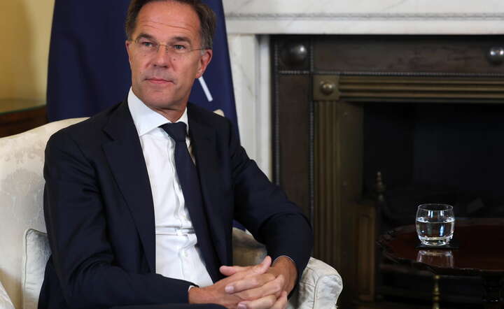 Sekretarz generalny NATO Mark Rutte / autor: PAP/EPA/NEIL HALL 