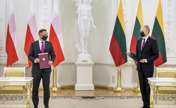 Andrzej Duda i Gitanas Nauseda / autor: PAP