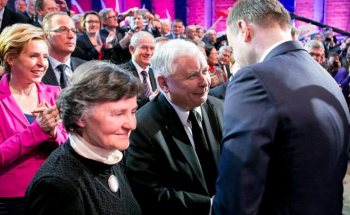 Jarosław Kaczyński i Andrzej Duda (odwrócony) fot. pis.org.pl