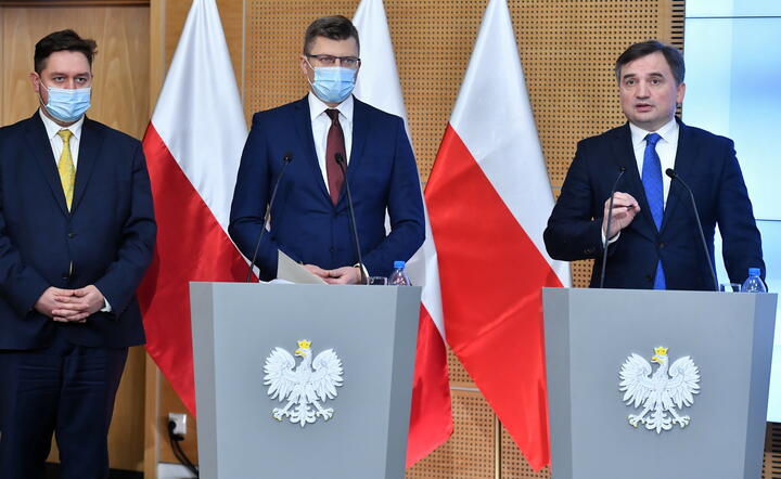 Maciej Klonowski, Marcin Warchoł, Zbigniew Ziobro / autor: PAP