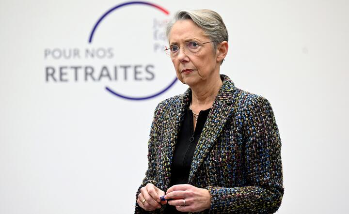 Premier Francji Elisabeth Borne  / autor: PAP/EPA/BERTRAND GUAY / POOL