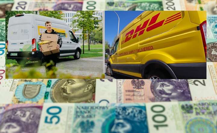 Trwa konflikt między InPost i DHL o to, że zagraniczny gigant praktycznie nie płaci podatku od zysków na polskim rynku / autor: Fratria / AS + KK + Materiały prasowe InPost