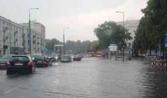 Zalane ulice, powalone drzewa. Ulewa nad stolicą zbiera żniwa