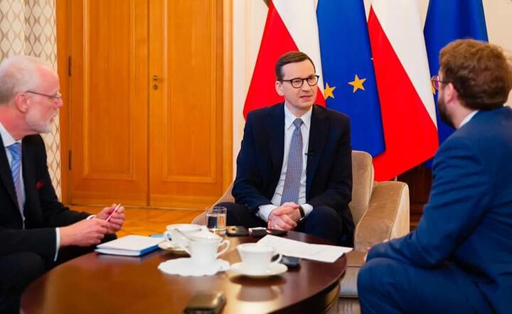 Mateusz Morawiecki podczas rozmowy z dziennikarzami "Bilda" / autor: Facebook