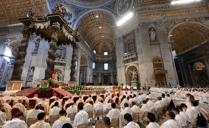 Liturgia w Bazylice św. Piotra w Watykanie / autor: materiały Vatican Media