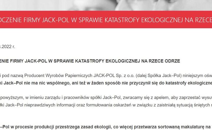 Oświadczenie oczernianej firmy / autor: fot. praktycy.com