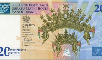 300-lecie koronacji Obrazu Matki Bożej Jasnogórskiej na banknocie kolekcjonerskim NBP