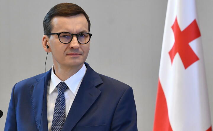 Premier RP Mateusz Morawiecki podczas konferencji prasowej / autor: PAP/Radek Pietruszka