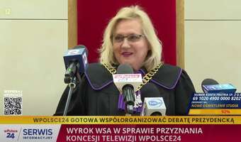 Telewizja wPolsce24 straci koncesję? „Uśmiechnięty sąd”