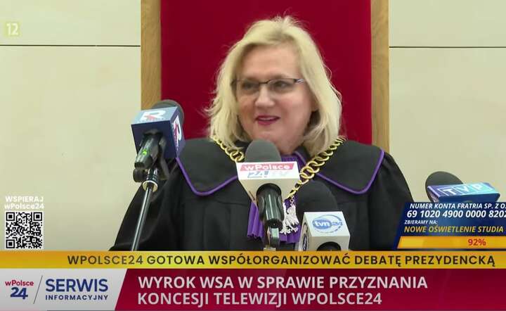 Telewizja wPolsce24 straci koncesję? „Uśmiechnięty sąd”