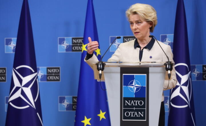 Przewodnicząca Komisji Europejskiej Ursula von der Leyen, 10 stycznia  / autor: PAP/EPA/STEPHANIE LECOCQ