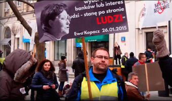 BANKOWE OSZUSTWA PRZED PAŁACEM PREZYDENCKIM czyli "Mury runą!" w wersji frankowiczów (TELEDYSK)