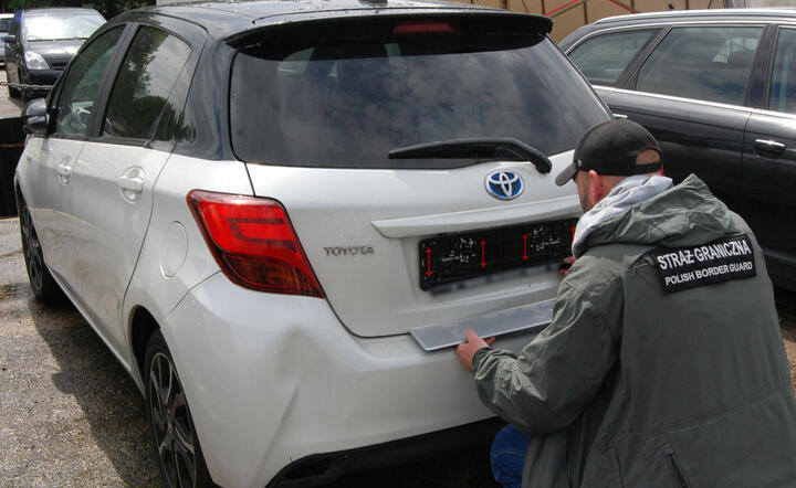 Ukradziona Toyota / autor: Straż Graniczna