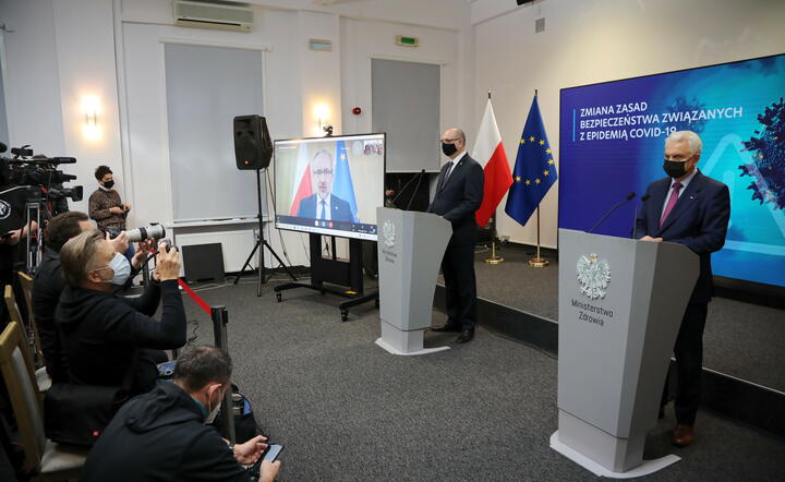 Konferencja Ministerstwa Zdrowia / autor: PAP/Wojciech Olkuśnik