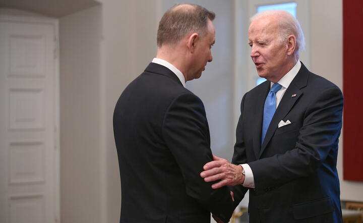 Andrzej Duda i Joe Biden / autor: PAP