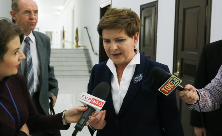 Kandydatka na premiera Beata Szydło w Sejmie, fot. PAP / Paweł Supernak 