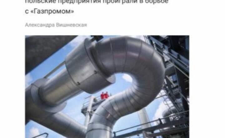 Były szef polskiej dyplomacji o triumfie GazPromu / autor: fot. gazjeta.ru