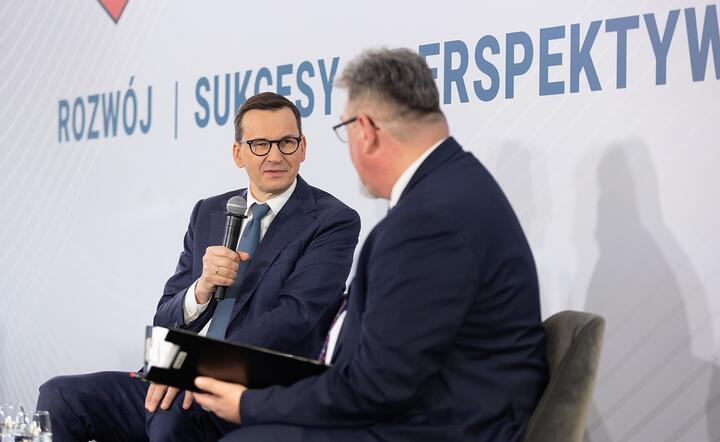Premier Mateusz Morawiecki (L) na otwarciu Kongresu Rozwoju Polski / autor: Fratria / Andrzej Wiktor
