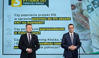 Trudne pytania do Trzeciej Drogi: Chodzi o VAT!