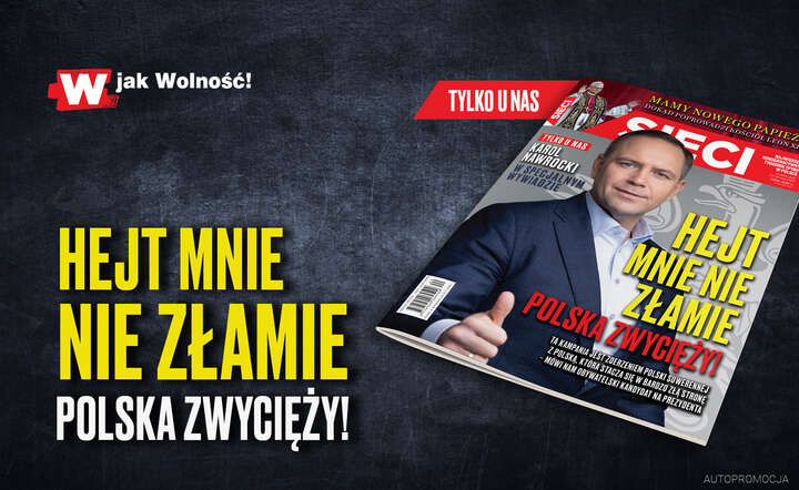 Okładka tygodnika Sieci / autor: Fratria