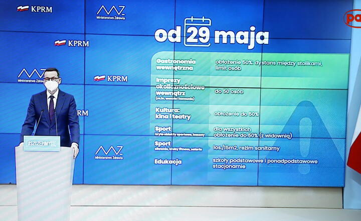 Premier: Mniej zakażeń, przechodzimy do odmrażania gospodarki