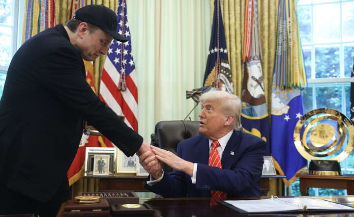 Donald Trump żegna Elona Muska