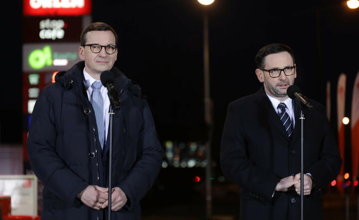 Mateusz Morawiecki i Daniel Obajtek / autor: PAP