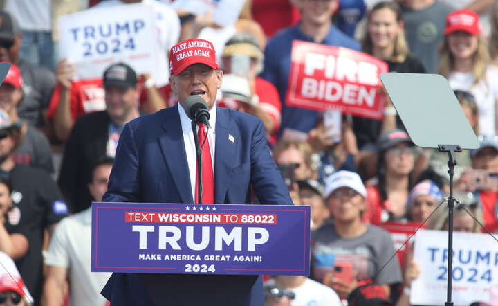 Kandydat na prezydenta USA Donald Trump / autor: PAP