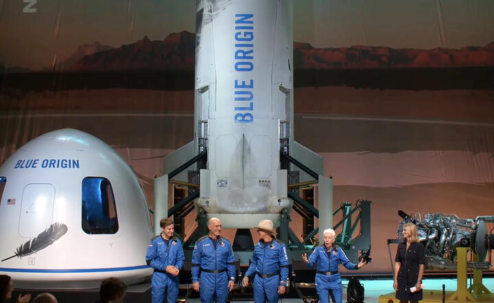Wylot Blue Origin / autor: PAP/EPA/BLUE ORIGIN / HANDOUT
