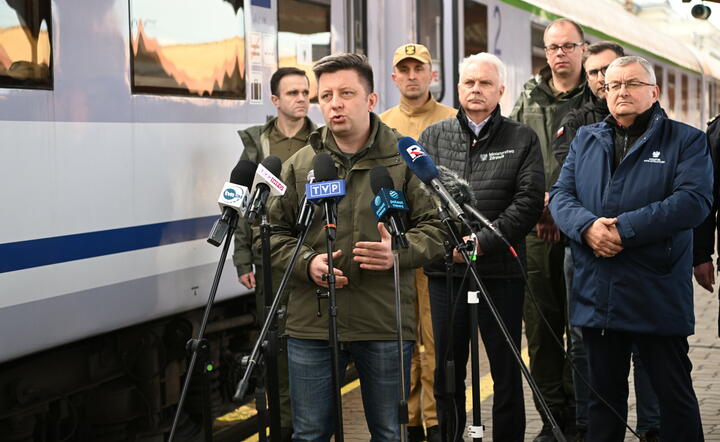 Michał Dworczyk, Waldemar Kraska i Andrzej Adamczyk w Przemyślu / autor: PAP