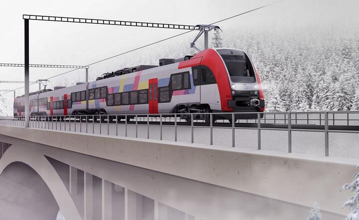 Pojazdy Inter-Regio, które PESA wyprodukuje dla Kolei Rumuńskich to trzyczłonowe elektryczne zespoły trakcyjne (wizualizacja) / autor: materiały prasowe PESA