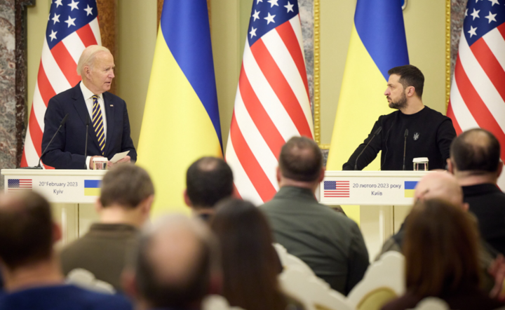 Zełenski i Biden / autor: PAP/EPA/UKRAINIAN PRESIDENTIAL PRESS SERVICE HANDOUT