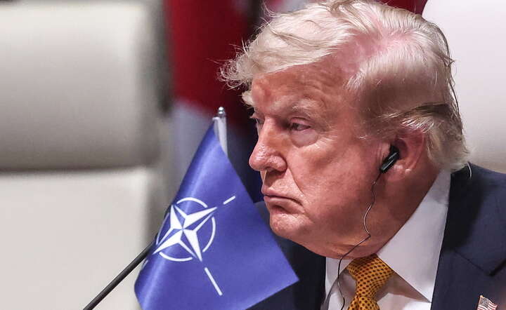 Prezydent USA Donald Trump na szczycie NATO w Ankarze / autor: PAP/EPA/FILIP SINGER 