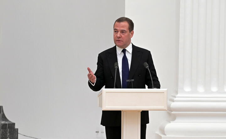 były premier Rosji Dmitrij Miedwiediew / autor: PAP/EPA/ALEXEI NIKOLSKY / KREMLIN POOL / SPUTNIK