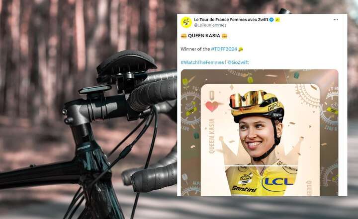 Katarzyna Niewiadoma na oficjalnym profilu Tour de France / autor: Pixabay / @LeTour - screen