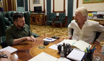 Richard Branson w Kijowie spotkał się z Zełenskim