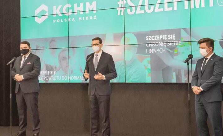 Premier w siedzibie KGHM / autor: fot. KGHM