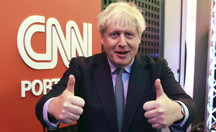 Były premier Wielkiej Brytanii Boris Johnson  / autor: PAP/EPA/MANUEL DE ALMEIDA