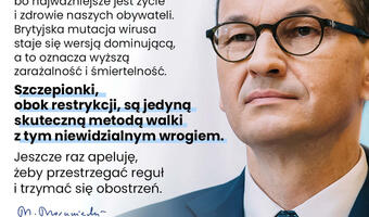 Premier: Szczepionki, obok restrykcji, są jedyną skuteczną metodą walki